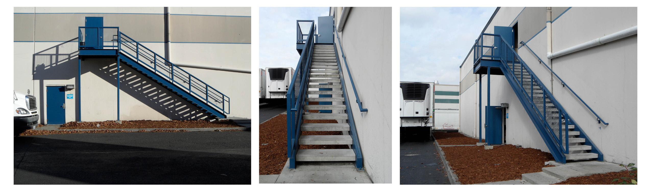 industrial metal stairs